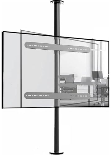 DPQYJPP 360 Degree TV Floor Stand - TV Ceiling Mount Adjustable Bracket, Partition Wall Rotating Rack Rotating TV Cabinet Rotating Base, Up To 110 Lbs, Fits 37-75inch LED Screen Display 205cm