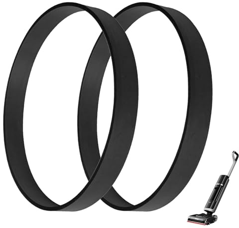 Jiyeo 2 Pcs Vacuum Cleaners Belts,Premium Rubber Construction Drive Belt Bands for Hoover Universal Replacement for Proheat 2X Morphy Richards Vax Cleaners Alternative for Bissell Powerforce Helix