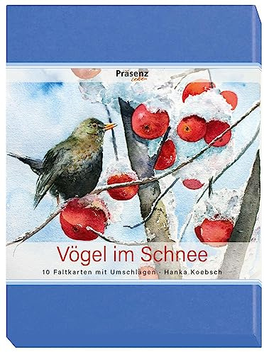 KK-Serie Vögel im Schnee: 10 Faltkarten mit Umschlägen von Hanka Koebsch
