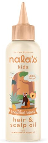 Nala's Kids Tropical Blast Hair Oil| Allergen-Free Tropical Fragrance | 99% Natural | Dermatologically | Vegan | 100ml | Nalas Kids