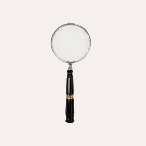 Keyhomestore | Lupe mit goldenen Details (Ø8cm) | Elegantes und funktionales Accessoire für Schreibtische, Studios und Designeinrichtungen - Made in Italy