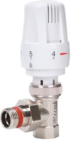 Valve Technik DN15 Thermostatisches Heizkörperventil-Set (Vertikal) | Mit Frostschutz Zonenheizungssteuerung Einfache Installation für Effizientes Heizen zu Hause