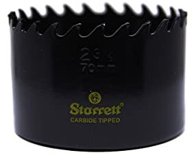 Starrett Carbide Tipped Hole Saw 2-3/4 in (70 mm) PK/1