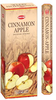 Zimt Apple – Box von sechs 20 Stick Röhren – HEM Räucherstäbchen