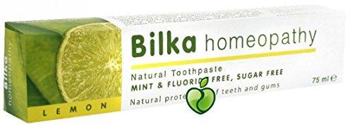 Bilka HOMEOPATHY Natural Dentifricio Menthol Free Fluoride Free Peppermint Free con Lemon 75ml