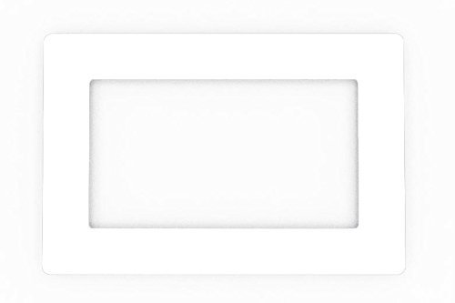 Double Light Switch Socket Coloured Acrylic Surround Finger Plate - Huge Colour Choice (White)
