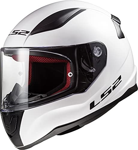 LS2, Integraler Motorradhelm Rapid SOLID White, XXXL