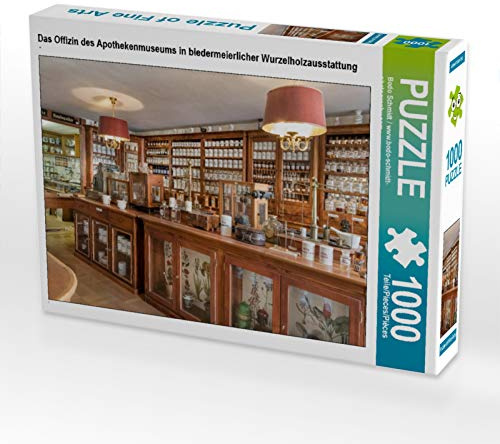 CALVENDO Puzzle Das Offizin des Apothekenmuseums in biedermeierlicher Wurzelholzausstattung | 1000 Teile Lege-Größe 64 x 48 cm Foto-Puzzle für glückliche Stunden