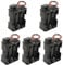 WMYCONGCONG 5 Pack 6 x 1.5V AA Battery Holder with Standard Snap Connector and Hard Plastic Housing I Type Wire (6AA)