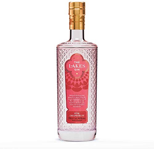 The Lakes Pink Grapefruit Gin - Distinctively Zesty Pink Gin from The Lakes Distillery (70 cl, 46% ABV)