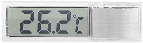 Squisito piccolo 3D LCD elettronico trasparente digitale acquario, termometro preciso della temperatura dell'acqua di mare