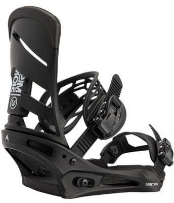 Burton Mission Re:Flex - Fijaciones de snowboard (tama o peque o/negro)