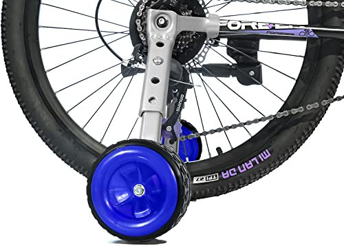 MOSHAY Roll Over Bild zu Zoom in Fahrrad Training Räder passt 16 18 20 22 24 Zoll Kinder variable Fahrrad (blue)