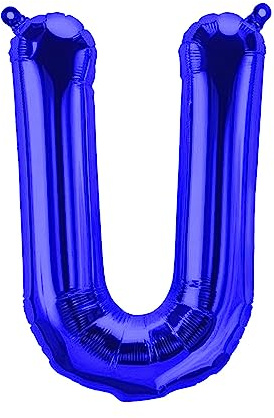 Folienballons Buchstaben Blau - 40/80/100 cm für Geburtstag Hochzeit Party Dekoration Happy Birthday JGA Geschenk Luftballon Abschluss Riesenballon ABI groß XXL klein mini Rosa Jungen 40 cm - U)