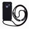 2ndSpring Coque avec Collier Compatible avec Samsung Galaxy S9,Tour de Cou Lanière en Corde Pendentif Housse,Silicone Souple Noir