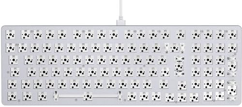 Glorious Gaming GMMK 2 Full Size (96%) Barebones (Frame Only) – Mechanisches Gaming-Tastaturgrundgerüst, Fullsize (96%), Aluminium, individuell anpassbar, RGB, International/ISO Layout - Weiß