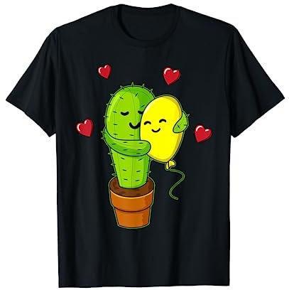Maglietta con cactus e palloncini divertenti amanti Maglietta
