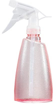 Plastic Spray Bottle 17oz Empty Squirt Bottle Water Trigger Adjustable Fine to Stream Refillable Sprayer Bottle for Cleaning Solutions, Hair Misting, Gardening, Essential Oils, Plants, Pets (pink)
