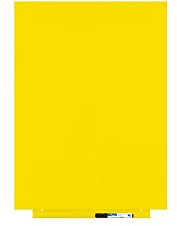 Rocada Skin Whiteboard 55 x 75 cm Gelb - Magnettafel ohne Rahmen für Beruf, Freizeit und Homeoffice