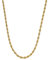 Kritz Collana Catena di Corda Intrecciata 2 mm per Donna/Uomo I Gioielli Catenina Corda Collegamento Placcato Oro 18K Lunghezza 40 Cm I Collezione Paris Moda Regalo (40)