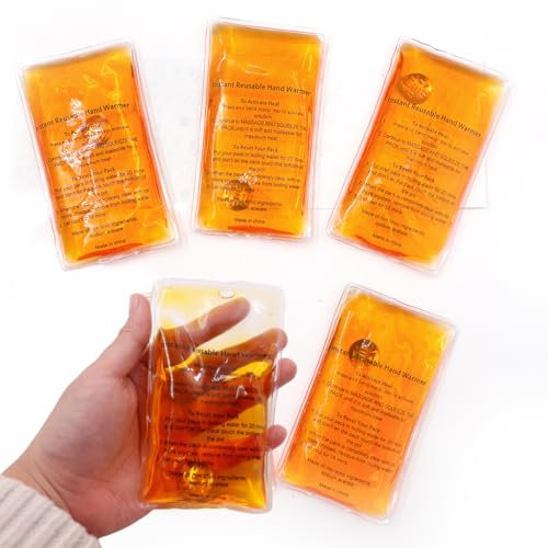 Couleurs Reusable Heat Pack, Hand Warmers Click, Instant Heat Pocket Hand Warmer, Pouch Gel Hand Warmers for Camping, Hunting, Emergency Preparedness, Hiking, Sports