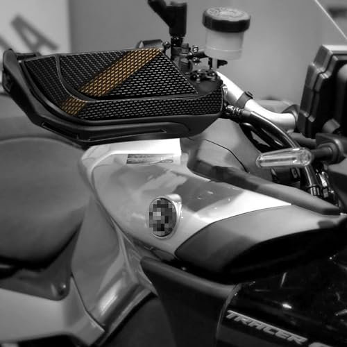 Aufkleber aus Kunstharz, 3D-Effekt, für Motorrad, kompatibel mit Yamaha Tracer 9 GT Midnight Black (Handschützer)