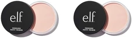 e.l.f. Poreless Putty Primer, All Day Wear, Velvet Texture, Poreless Effect, Universal Sheer, 0.74 Oz (21g) (Pack of 2)