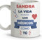 LolaPix Detalles compañeros de trabajo. Tazas personalizadas con nombre. Tazas originales para regalar. Regalos para medicos. Taza cerámica 330 ml.