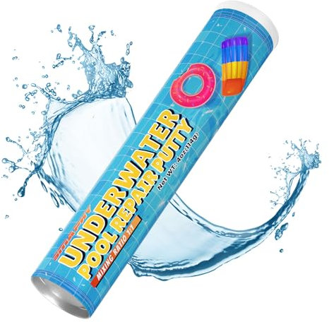 SMAPHY Poolkitt, 2-in-1-Pool-Kitt für Lecks unter Wasser oder darüber, Pool-Leckversiegelung zur Beseitigung von Rissen und Lecks für Beton, Fiberglas und eine Vielzahl von anderen Oberflächen, 118 g