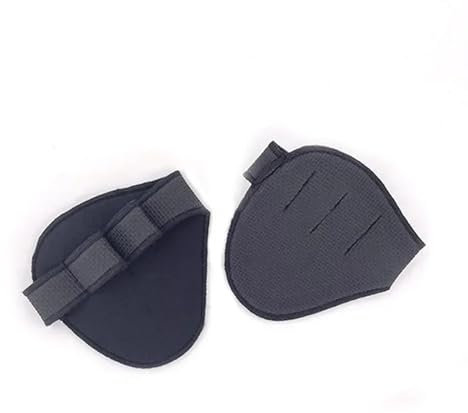 WLTYSM Manique Gym Gants de Protection de la Paume des Mains, Gants de Fitness, Demi-Doigt de Levage, poignées d'haltères, Gants d'entraînement d'haltérophilie (Color : Black)