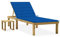 HEFZGDB Lettino da Giardino con Tavolino Cuscino Legno Pino Impregnato Sedia da giardino Giardino arredo esterno Sedie da esterno Adatto a bordo piscina, giardino, patio.