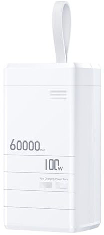 Schnell aufladbare Mobile Powerbank 100 W PD+QC Powerbank 6000 mAh große Kapazität 3 Ausgangsanschlüsse Outdoor-Powerbank