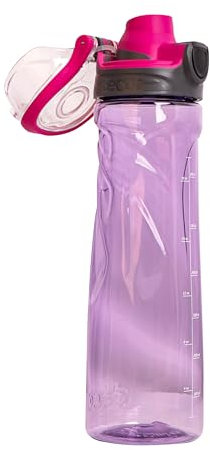 Décor Athletic One Touch Tritan Bottle | One Touch Flip Cap for one handed drinking | Perfect for exercising and when you are on the go | 750ml -Purple