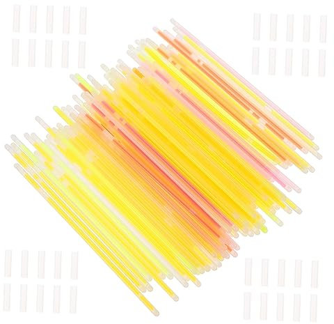 MUSISALY Knicklicht-set für Partys 100 Dicke Fluoreszierende Stäbe Spielzeug für Jungen und Mädchen Party-requisite Dunkles Zubehör