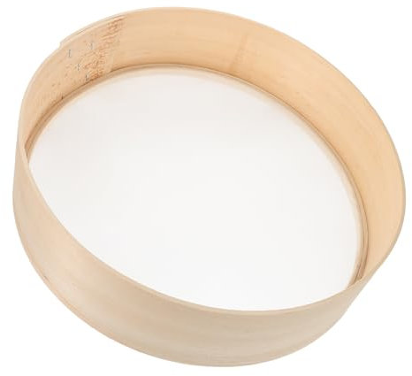 SHOWERORO Setaccio in Legno per Cucina con Maglia Fine Setaccio per Farina e Zucchero Velo Resistente e Portatile Attrezzo da Cucina per Pasticceria e Pane