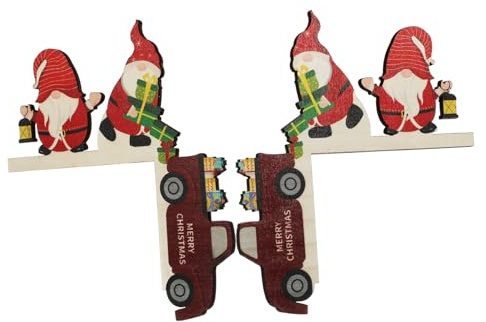 TOVINANNA 2 Pezzi di Natale Decorazione della Cornice della Porta di Natale Decorazioni per Porte di i Natalizie Fuori Porta e Natalizia di Cornice Porta