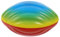 Supvox Schwammelastischer Ball Regenbogen Rugby Sportspielzeugball Mini Fußball Kinderschläger Schaumstoff Rugby Kleiner Fußball Rugbyballschläger Aufblasbarer Rugby Tragbarer Fußball