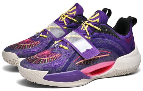 Scarpe da Basket Unisex Scarpe da Corsa all'aperto Scarpe Sportive da Allenamento in Rete Traspirante(Purple,41 EU)