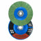 NBB Disco lamellare diamantato Disco lamellare diamante completo con M14 flangia ideale per levigatura lucidatura ceramica gres porcellanato pietra bordi e smussi con smerigliatrice (115 mm /4,5 60