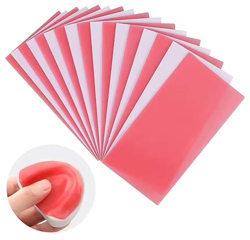 Base Plate Wax Sheets 20PCS, Red Utility Bite Wax for Modelling|Filling