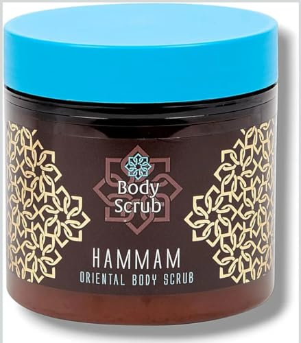 Körperpeeling mit Meersalz, angenehmer Duft, fruchtiges Hammam, glättet und reinigt den Körper, 500 g.