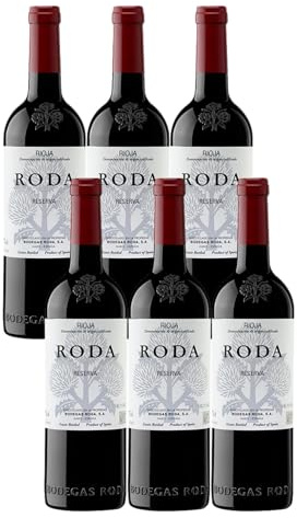 Roda Reserva – Vino Tinto D.O.Ca. Rioja | Pack de 6 Botellas (75 cl) | Elegancia, Intensidad y Clase de Viñas Viejas
