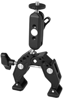 Adjustable Heavy Duty Aluminum Clamp Two 360 Ball Joints 3 Arm Camera Phone Mount Adapter Fit Tripods Tubes Gimbals Systems Super Clamp Two Ballhead Magics Arm