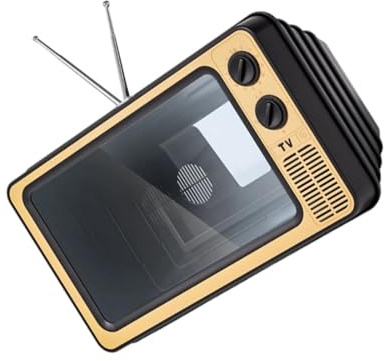 Gissroys Retro Televisions Inspires Mobile Screen Magnifiers 14Inch Display Enlarger Eye Defense Not Glares Foldable Holder Adjustable Angles Phone Holder