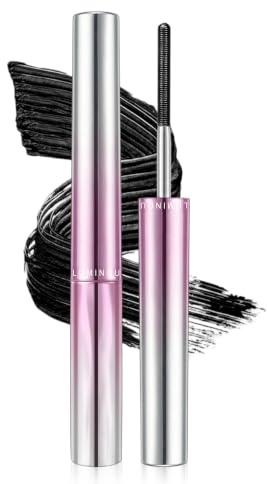 Erinde Wimperntusche für ältere Frauen, wasserfeste Schwarz Iron Eye Mascara, Volumen & Länge, langanhaltend, wischfest, klumpenfrei, für natürlich geschwungene Wimpern