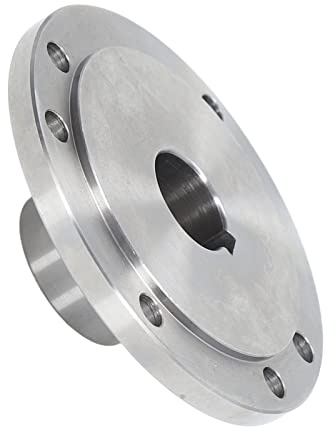 FTVOGUE Flangia di Collegamento del Mandrino, Flangia del Mandrino del Tornio in Acciaio Al Manganese da 125 Mm con 6 Fori di Montaggio, Adatta per K11 125 K12 K72 per Installazione e Sostituzione