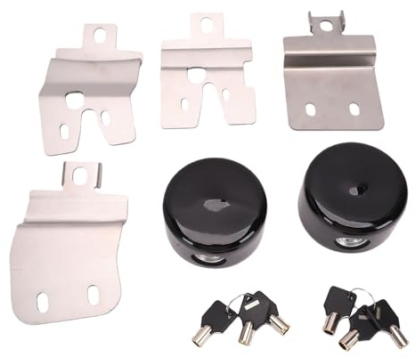 Tbest Swing Door Slick Lock, Cerniera Portiera Laterale Posteriore, Serratura di Sicurezza per Furgone, for Furgoni
