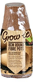 Grow It 08315 8cm Round Fibre Pots
