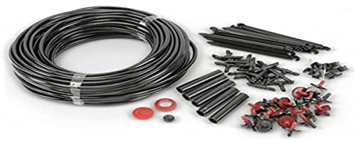 ipae progarden 71-teiliges Bewässerungssystem Bewässerungsschlauch, Drip Irrigation Kit, Bewässerungssystem, Automatisch, Vinyl, 23 m², Wasserdruck-getrieben, max. 1,5 bar