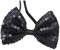 W WIDMANN MILANO Party Fashion - Fliege mit Pailletten, Showgirl, Showman, Kostüm, Accessoire, Karneval, Silvester